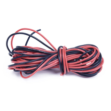 Cabo de borracha de silicone awg, 2x3m, 26, vermelho, preto, flexível, novo e de alta qualidade, super flexível e baixa re elétrica 2024 - compre barato