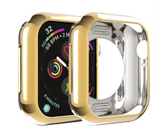 Capa completa para apple watch 4 3 2 1 40mm 44mm, proteção tpu hd transparente, capa protetora ultrafina para iwatch 38mm 42mm 2024 - compre barato