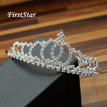 FirstStar Sinny Rhinestone Bridal Hair Jewelry Kids Princess Girls Crystal Prom Tiaras And Crowns Headband For Birthday Wedding 2024 - buy cheap