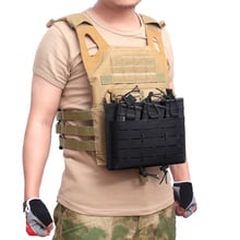 Acessórios militares airsoft paintball caça coldre bolsa revista triplo bolsa colete tático molle pacote 2024 - compre barato