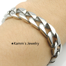 Quality Polished 2015 Punk Rock Hand Chain Bracelet Silver 316L Stainless Steel  new bracelets & bangles Women Men KB686 2024 - buy cheap