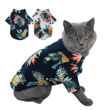 Летняя рубашка для собак, модная рубашка с принтом для домашних животных, для маленьких и средних собак, кошек, собак, Пляжная рубашка, дышащая, для чихуахуа, французского бульдога 2024 - купить недорого