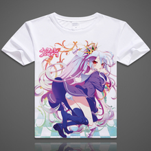 Camiseta de manga curta de cosplay do anime sora, camiseta respirável de esporte da moda para homens e mulheres 2024 - compre barato