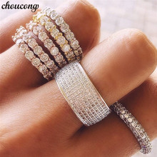 choucong Handmade Eternity Promise Ring 925 sterling Silver Pave AAAA cz Stone Party Wedding Band Rings For Women Bridal Jewelry 2024 - buy cheap