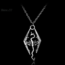The Dinosaur Pendant Necklace Skyrim Elder Scrolls Dragon Pendants Vintage Necklace for Men/Women Jewelry statement necklace 2024 - buy cheap