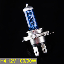 SINOVCLE H4 Halogen Bulb 12V 100/90W 5000K Xenon Dark Blue Glass Car HeadLight Lamp Super White 2024 - buy cheap