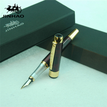 1 шт./лот JINHAO 250 авторучка красного цвета золотой зажим для ручки бренд jinhao Материал Эсколар... ручки школьные принадлежности 14*1,5 см 2024 - купить недорого