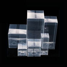 Caja rectangular de plástico transparente para exhibición de regalos, embalaje para artesanías y cosméticos, 8x8x10-8x8x20cm, 20 unids/lote 2024 - compra barato