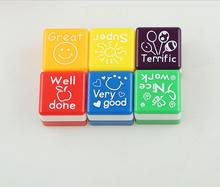 DINGHAN Teachers Self Inking Praise Reward Stamps Random color Cartoon Kids Stamp Motivation Sticker School Scrapbooking Stamp 2024 - buy cheap