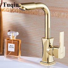 Basin Faucets Gold/Rose Gold/Chrome Brass Bathroom Faucet Basin Tap Rotate Single Handle Hot and Cold Water Mixer Taps Crane 2024 - buy cheap