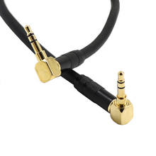 Cable de Audio Jack 0,2/1/1.5 m 3,5mm Cable AUX macho a macho, ángulo recto de 90 grados para auriculares de coche, Cable MP3/4 Aux 2024 - compra barato