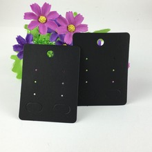 200PCS/Lot 8*6cm Black Color Earring Cards Blank Jewelry Cards Paper Jewelry Display Card Earring Vintage Classic Display Cards 2024 - buy cheap