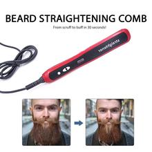 Multifuncional barba straightener rápido styler para o homem cabelo barba alisamento pente escova de cabel masculino acessórios barba 2024 - compre barato