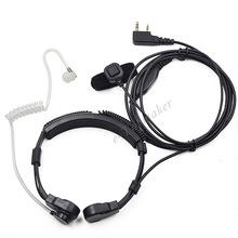 XQF Air Tube Earpiece Throat Microphone Headset Mic PTT for Baofeng Two Way Radio UV5R UV-B5 GT-3TP DM-5R Transceiver GT-3 2024 - buy cheap