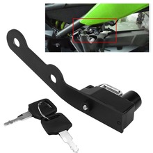 Motorcycle Helmet Lock Mount Hook Black Side Anti-theft Security Alloy with 2 Keys Fits for Yamaha MT-09 FZ-09 FJ-09 XSR900 2024 - buy cheap