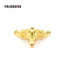 36*19mm 12Pcs Antique Zinc Alloy Jewelry Gift Box Wood Case Deco Carving Corner Protector Mini Furniture Foot Gold Color 2024 - buy cheap