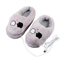 2019 Practical Safe And Reliable Plush USB Foot Warmer Shoes Soft Electric Heating Slipper Cute Rabbits christmas Gift For Girls 2024 - buy cheap