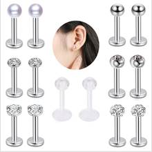 7Pairs/Set Stainless Steel Helix Tongue Rings Piercing Punk Body Barbell Lip Piercing Fashion Nose Rings Ear Stud Jewelry Gift 2024 - buy cheap