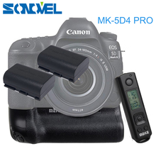 Meike MK-5D4 PRO 2.4G Controle Remoto Sem Fio Vertical Punho de Bateria com 2x LP-E6 Bateria para Canon 5D Mark IV Câmera como BG-E20 2024 - compre barato