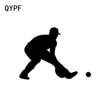 QYPF 14.7*10.7CM Unique Baseball Car Styling Stickers Decor High Quality Vinyl Silhouette C16-0606 2024 - buy cheap