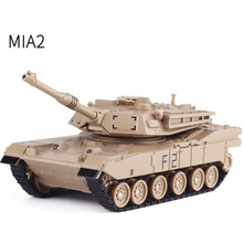 Alloy Diecast M1A2 Military Combat Tank 1:48 With 360 Degree Rotation Flashing Front Light Model Gift for Kids Collection Toys 2024 - buy cheap