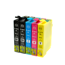 Cartucho de tinta compatível com 5 peças vilaxh para epson T1811-T1814 2024 - compre barato
