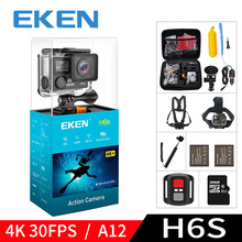 EKEN H6S A12 Ultra 4K 30FPS Wifi Экшн-камера 30 м Водонепроницаемая 1080p go EIS стабилизация изображения HD 2K 14MP pro спортивная камера 2024 - купить недорого