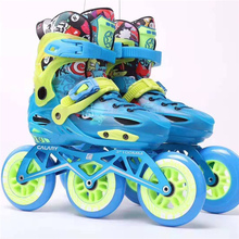 Premium Children 3 Wheels Inline Speed Skates Shoes Kids' Sneaker 3X100mm 3-wheels Roller Skatinig Patines S M L EUR 28-39 Boot 2024 - buy cheap
