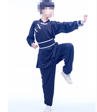 unisex 2colors kids boys taiji suit Kung fu martial arts uniforms children tai chi clothing wushu suits blue/black 2024 - buy cheap