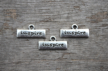 20 piezas-Inspire Charms, Plata tibetana antigua encantadora letra "Inpire" Charms Pendant 19x9mm 2024 - compra barato