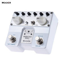 MOOER Reecho Pro Digital гитарные педали с эффектом Delay Twin Footswitch с 6 эффектами задержки, циклическая запись (20 секунд) функция 2024 - купить недорого