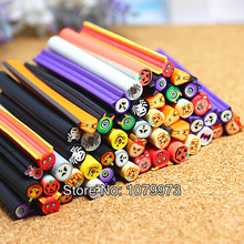 50pcs Nail Art Fimo Halloween mixed patterns Canes Rods Sticks Sticker Tips Decoration Also for Mp3 Phone PC 2024 - buy cheap
