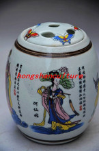 Porcelana chinesa pinho os oito imortais pintados à mão jar decoração 2024 - compre barato