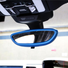 Car-styling For Porsche Cayenne Macan panamera Interior Rearview Mirror Decorative Frame Cover Trim Auto accessories sticker 2024 - buy cheap