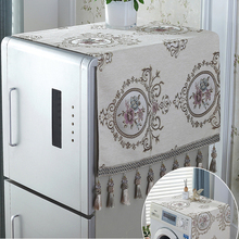Новый европейский жаккардовый чехол для холодильника 57x14 2/68х175 роскошный пылезащитный чехол с кисточкой дизайн чехол для холодильника кухонные принадлежности 2024 - купить недорого
