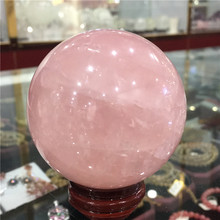 Bola esfera decoración regalo cristal cuarzo rosa natural nuevo 2024 - compra barato