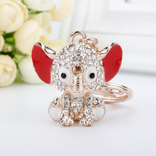 dongsheng Jewelry Amazing Elephant Keychain Crystal Women Bag Pendant Keyring Holder Porte Clef Car Accessories Chaveiros 2024 - buy cheap