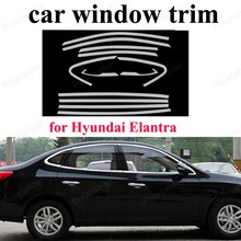 Para H yundai Elantra Exterior Accesorios para el coche accesorios de estilo de la ventana de acero inoxidable decoración de embellecedor de 2024 - compra barato