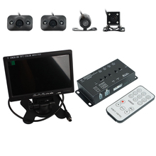 360 Degree 4-CH Inputs Car Surround View System Dash Cam DVR Digital Camera 7" Monitor 2024 - buy cheap