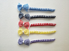 Diademas de pelo sintético para niña y mujer, lazos para envolver, soporte para cola de caballo, gingham, a cuadros, Donut, 20 Uds., PD020 2024 - compra barato