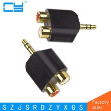 3.5mm Male Plug to 2 RCA Female Splitter Audio Cable Jack Y Adapter 2024 - buy cheap