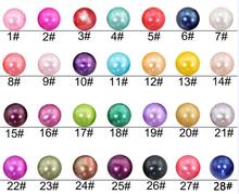 Akoya Wish-Cuentas redondas de perlas sueltas para fabricación de joyas, abalorios de colores variados, para bricolaje, 6-7MM/7-8MM, 28 colores, 30 Uds., PJW314 2024 - compra barato