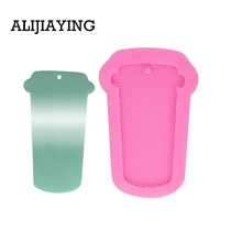 DY0051 DIY shiny cup shape silicone mold Silicone key ring mold Silicone Tumbler Mold for Key Chain 2024 - buy cheap