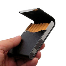 1PC Aluminum Parts Cigar Storage Bag Tabak Case Holder Pocket Box New Arrival Storage PU Card Case 2024 - buy cheap