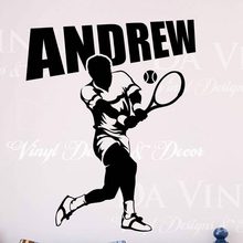 Tennis Wall Sticker Window Sports Name Posters Vinyl Wall Decals Home Decoration Decor Mural Tennis Car Decal 2024 - buy cheap