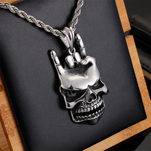 European and American hip hop personality gesture pendant I love you Trend gimmick pendant rapper fashion accessories 2024 - buy cheap