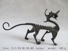 Elaborado dragón chino antiguo de cobre con una bola, estatua coleccionable vintage, buena calidad 2024 - compra barato