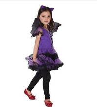 New Bat Dress For Girls With Wings Fairy Princess Dance Batman Costume  Child Carnival Christmas Halloween Costume For Kids 2024 - buy cheap