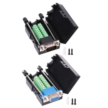 D-SUB DB15 VGA Male Female 3 Rows 15 Pin Plug Breakout Terminals Screw Type DIY Connector 2024 - buy cheap