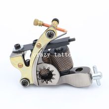 Crazy Top Selling New Hand-assembled Cast Iron Tattoo Machine 10 Laps Coils Handmade Tattoo Gun For Liner Shader Free Shipping 2024 - buy cheap